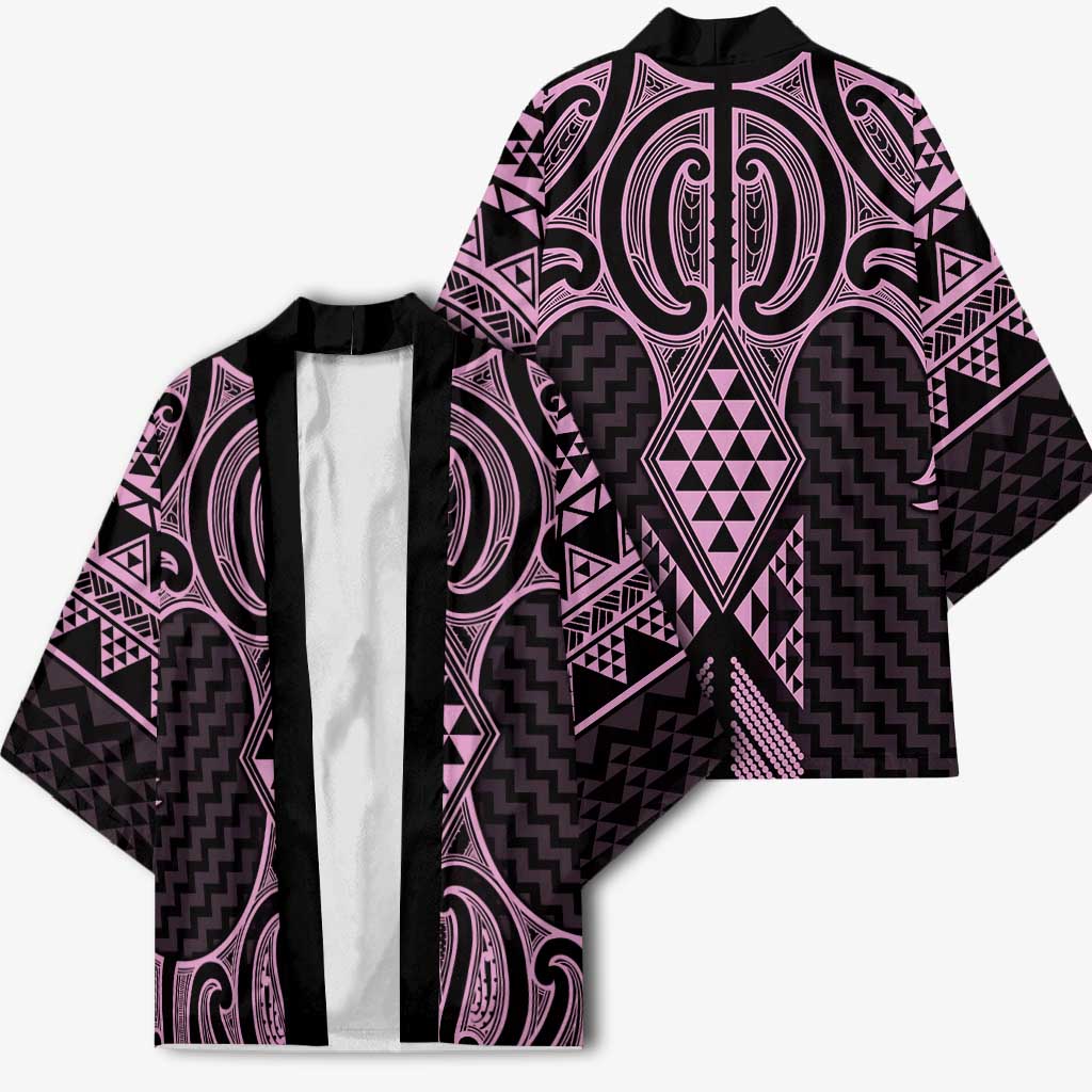 Mawhero Maori Ta Moko Poutama Art Kimono LT9 - Polynesian Pride