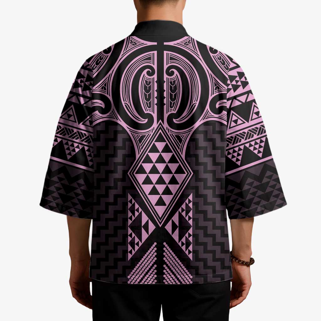 Mawhero Maori Ta Moko Poutama Art Kimono LT9 - Polynesian Pride