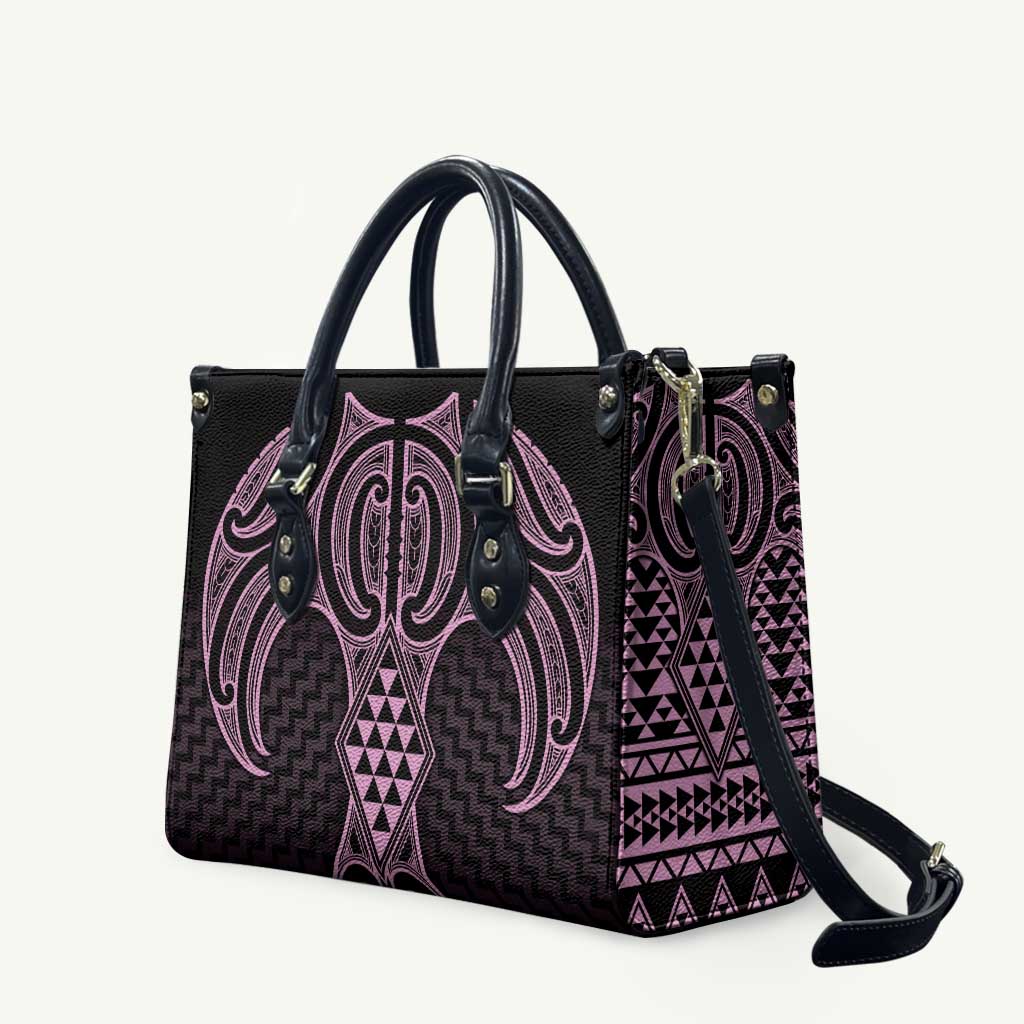 Mawhero Maori Ta Moko Poutama Art Leather Bag - Polynesian Pride