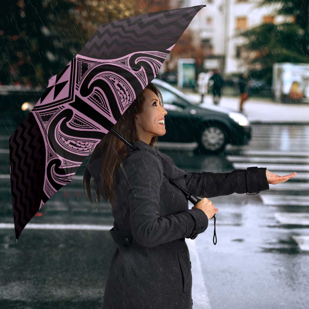 Mawhero Maori Ta Moko Poutama Art Umbrella LT9 - Polynesian Pride
