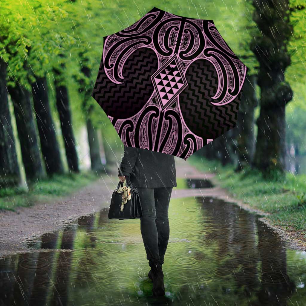 Mawhero Maori Ta Moko Poutama Art Umbrella LT9 - Polynesian Pride