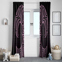 Mawhero Maori Ta Moko Poutama Art Window Curtain LT9 - Polynesian Pride