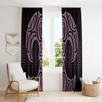 Mawhero Maori Ta Moko Poutama Art Window Curtain LT9 - Polynesian Pride