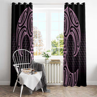 Mawhero Maori Ta Moko Poutama Art Window Curtain LT9 - Polynesian Pride