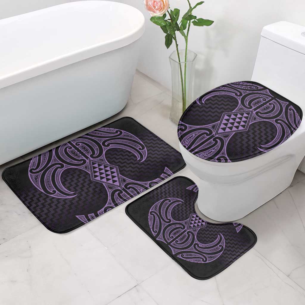 Waiporoporo Maori Ta Moko Poutama Art Bathroom Set - Polynesian Pride