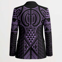 Waiporoporo Maori Ta Moko Poutama Art Blazer - Polynesian Pride