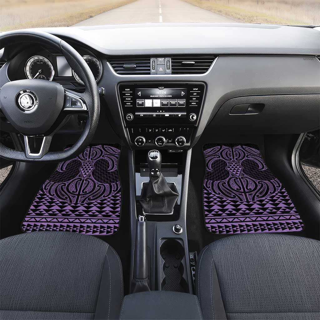 Waiporoporo Maori Ta Moko Poutama Art Car Mats