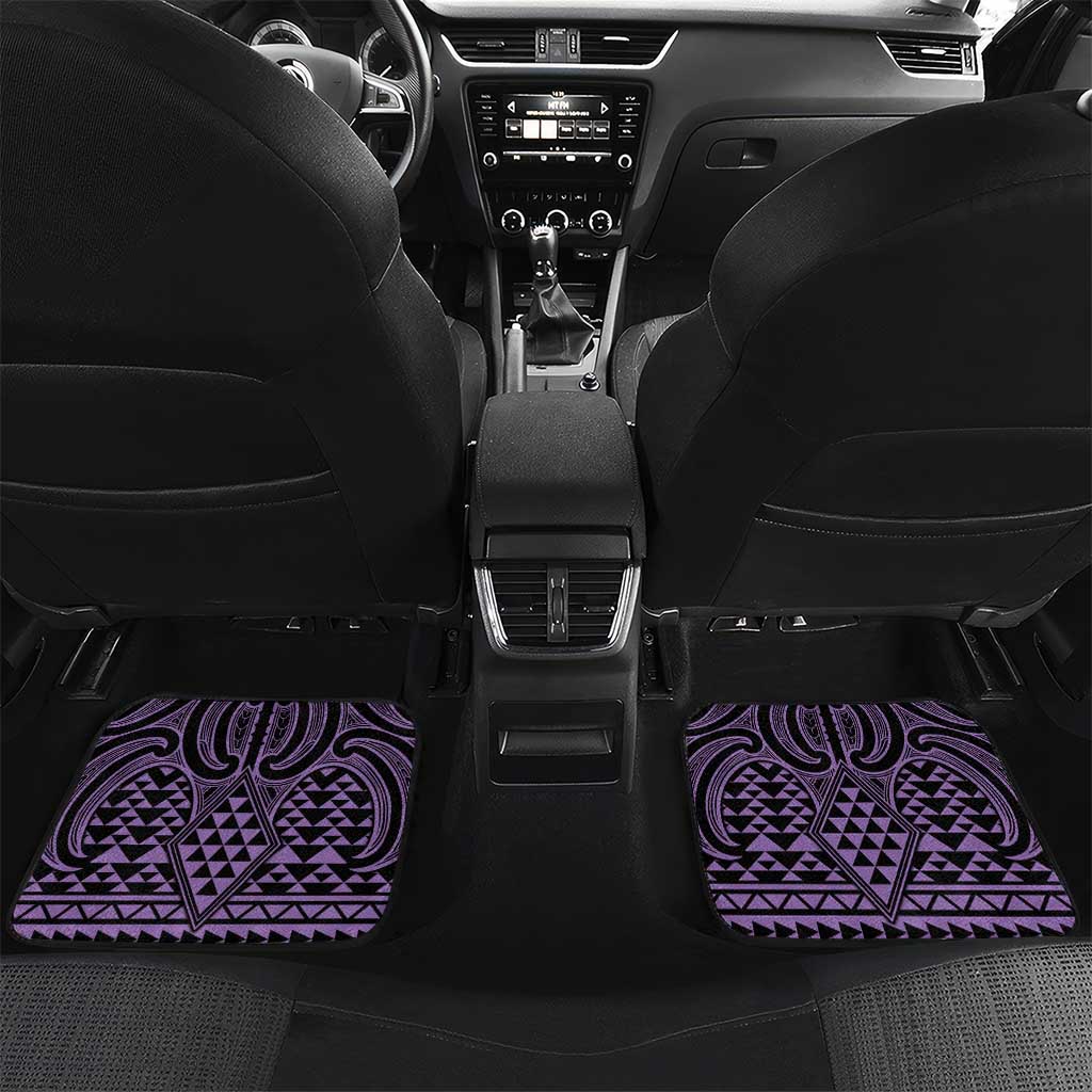 Waiporoporo Maori Ta Moko Poutama Art Car Mats