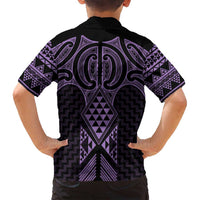Waiporoporo Maori Ta Moko Poutama Art Family Matching Summer Maxi Dress and Hawaiian Shirt LT9 - Polynesian Pride