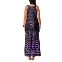 Waiporoporo Maori Ta Moko Poutama Art Family Matching Tank Maxi Dress and Hawaiian Shirt LT9 - Polynesian Pride