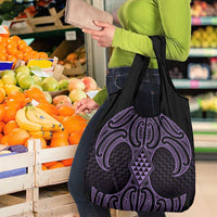 Waiporoporo Maori Ta Moko Poutama Art Grocery Bag