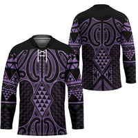 Waiporoporo Maori Ta Moko Poutama Art Hockey Jersey LT9 - Polynesian Pride