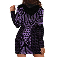 Waiporoporo Maori Ta Moko Poutama Art Hoodie Dress LT9 - Polynesian Pride