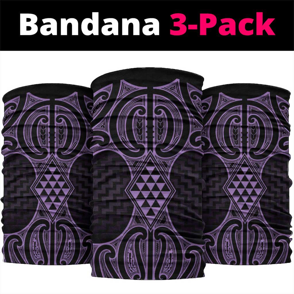 Waiporoporo Maori Ta Moko Poutama Art Neck Gaiter - Polynesian Pride