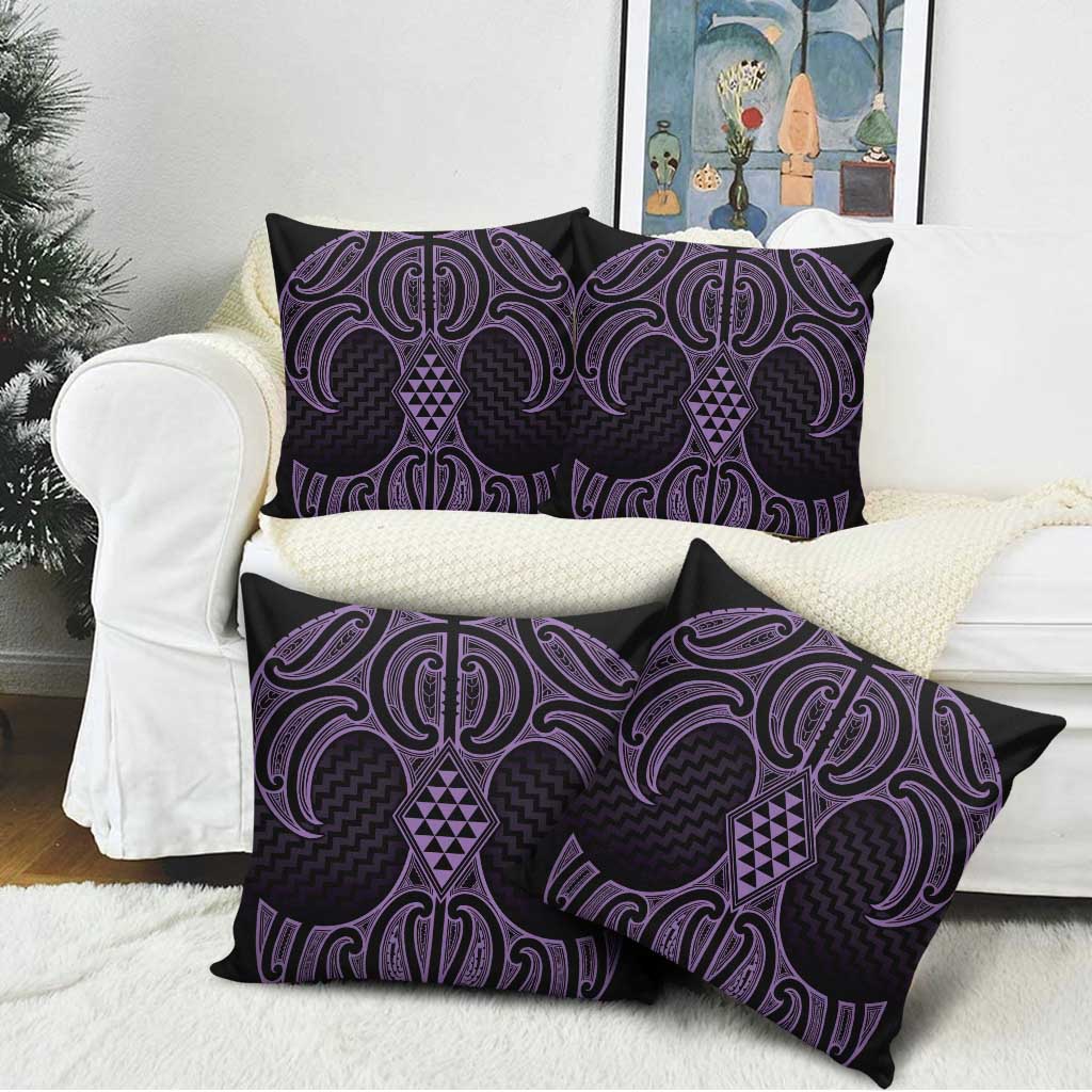 Waiporoporo Maori Ta Moko Poutama Art Pillow Cover - Polynesian Pride