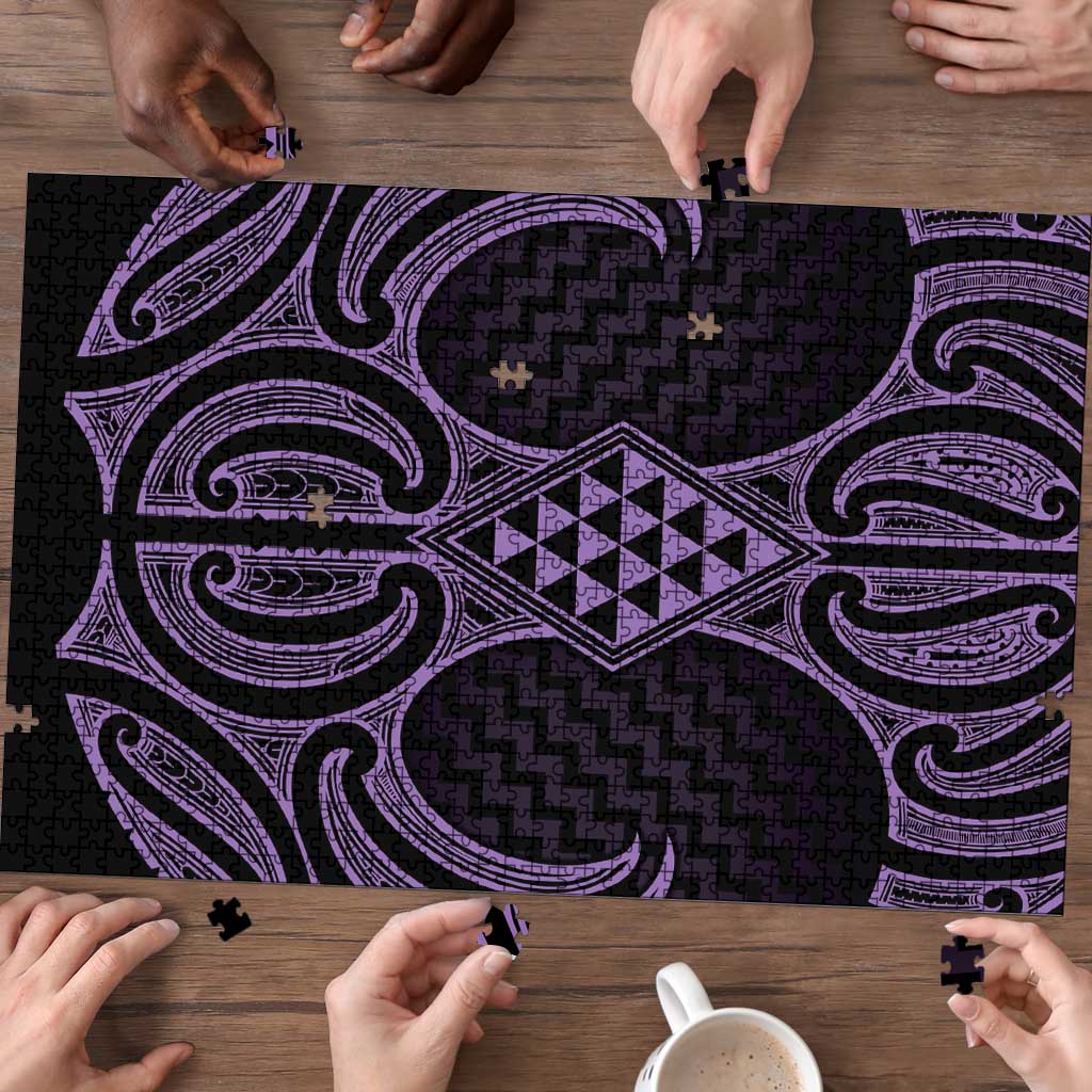 Waiporoporo Maori Ta Moko Poutama Art Puzzle - Polynesian Pride