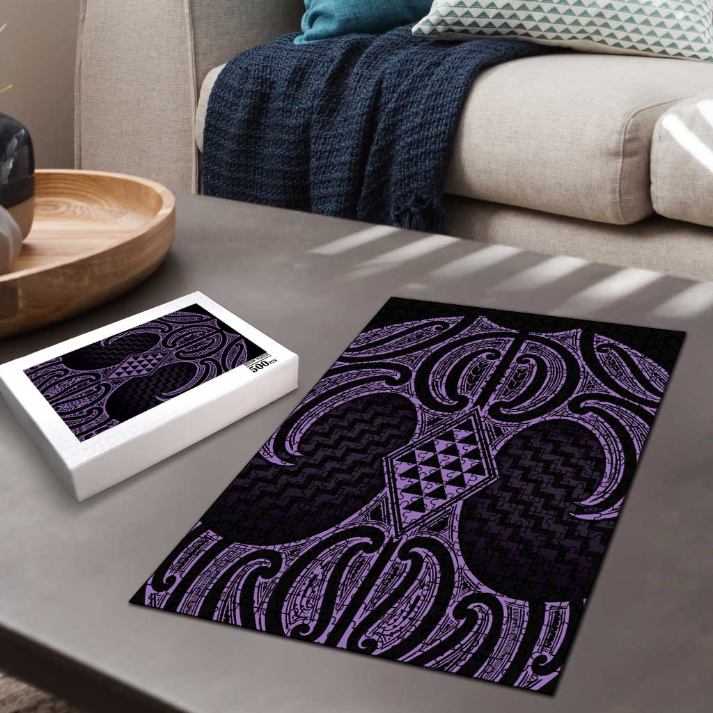 Waiporoporo Maori Ta Moko Poutama Art Puzzle - Polynesian Pride