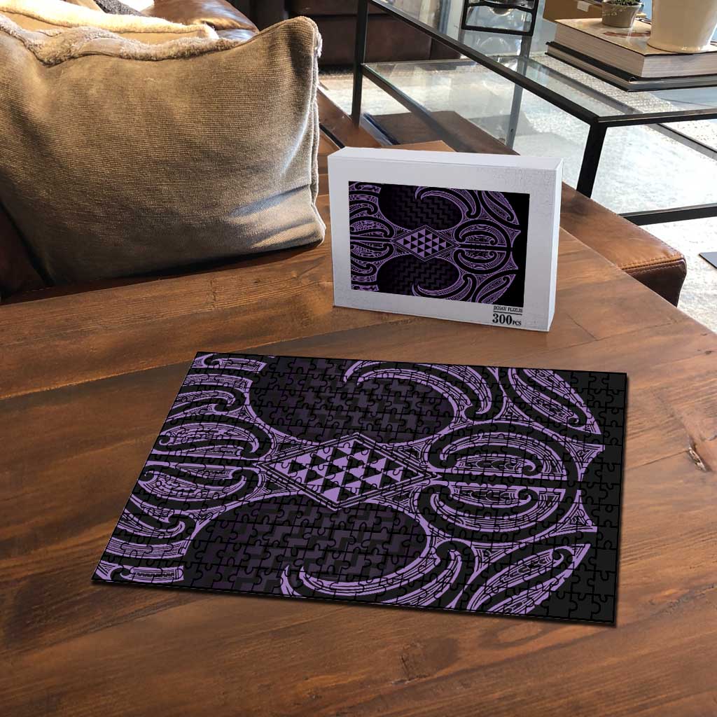 Waiporoporo Maori Ta Moko Poutama Art Puzzle - Polynesian Pride