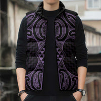 Waiporoporo Maori Ta Moko Poutama Art Sleeveless Puffer Jacket - Polynesian Pride