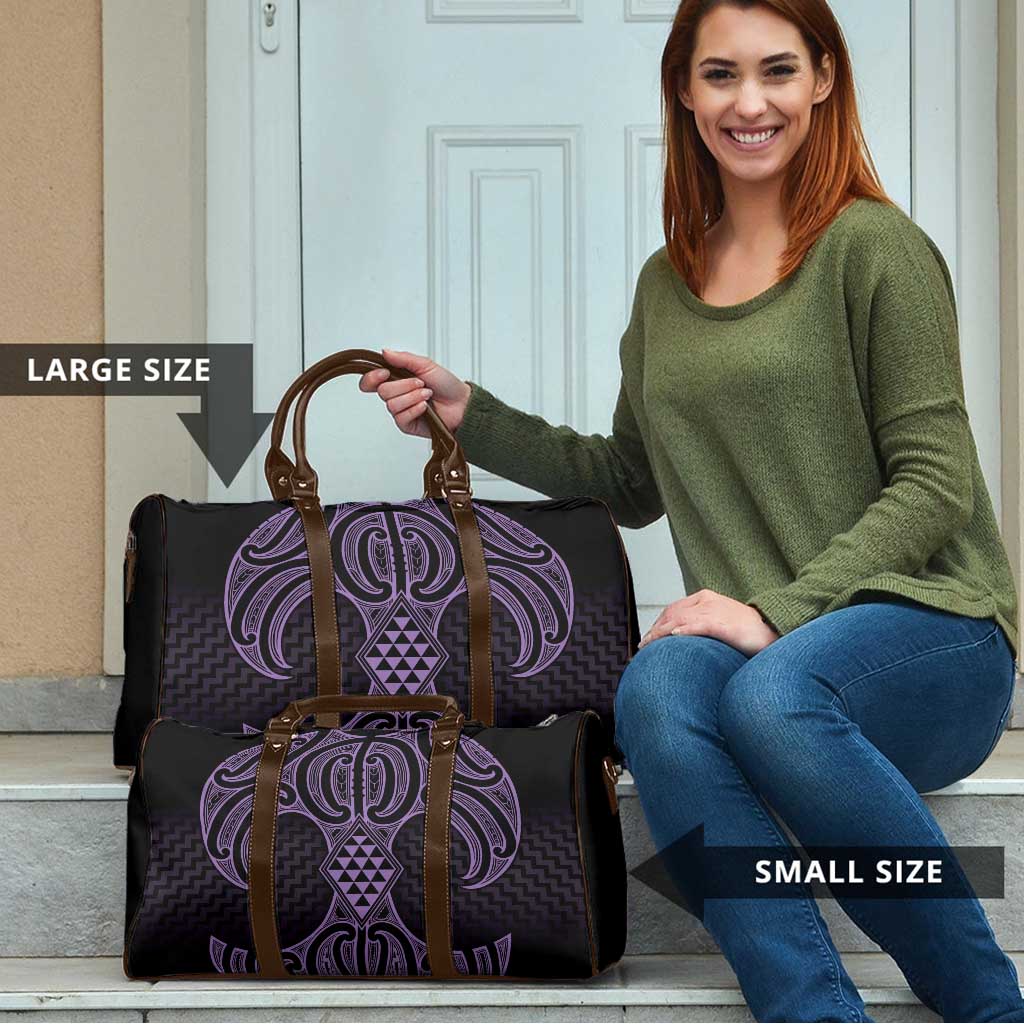 Waiporoporo Maori Ta Moko Poutama Art Travel Bag - Polynesian Pride