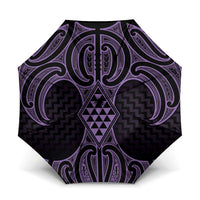 Waiporoporo Maori Ta Moko Poutama Art Umbrella - Polynesian Pride