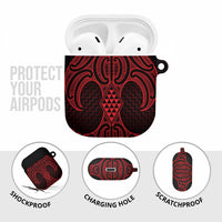 Whero Maori Ta Moko Poutama Art AirPods Case LT9 - Polynesian Pride