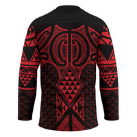 Whero Maori Ta Moko Poutama Art Hockey Jersey - Polynesian Pride
