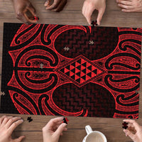 Whero Maori Ta Moko Poutama Art Puzzle - Polynesian Pride