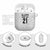 New Zealand Rangatira Custom AirPods Case All White Niho Taniwha Maori Tribal - Polynesian Pride