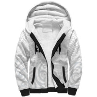 New Zealand Rangatira Custom Sherpa Hoodie All White Niho Taniwha Maori Tribal LT9 Unisex White - Polynesian Pride
