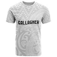 New Zealand Rangatira Custom T Shirt All White Niho Taniwha Maori Tribal LT9 White - Polynesian Pride