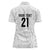 New Zealand Rangatira Custom Women Polo Shirt All White Niho Taniwha Maori Tribal
