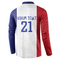 New Zealand Rugby Pacific Personalised Button Sweatshirt Maori Style Tribal Tapa Pattern