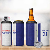 New Zealand Rugby Pacific Personalised 4 in 1 Can Cooler Tumbler Maori Style Tribal Tapa Pattern LT9 - Polynesian Pride