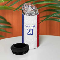 New Zealand Rugby Pacific Personalised 4 in 1 Can Cooler Tumbler Maori Style Tribal Tapa Pattern LT9 - Polynesian Pride