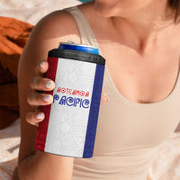 New Zealand Rugby Pacific Personalised 4 in 1 Can Cooler Tumbler Maori Style Tribal Tapa Pattern LT9 - Polynesian Pride