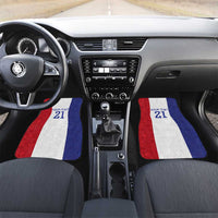 New Zealand Rugby Pacific Personalised Car Mats Maori Style Tribal Tapa Pattern