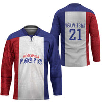 New Zealand Rugby Pacific Personalised Hockey Jersey Maori Style Tribal Tapa Pattern - Polynesian Pride