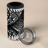 New Zealand Rugby Pacific Personalised 4 in 1 Can Cooler Tumbler All Black Maori Pasifika Fern Pattern LT9 - Polynesian Pride