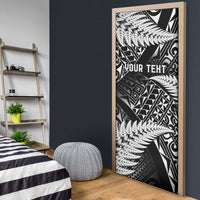 New Zealand Rugby Pacific Personalised Door Cover All Black Maori Pasifika Fern Pattern LT9 - Polynesian Pride