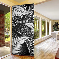 New Zealand Rugby Pacific Personalised Door Cover All Black Maori Pasifika Fern Pattern LT9 - Polynesian Pride