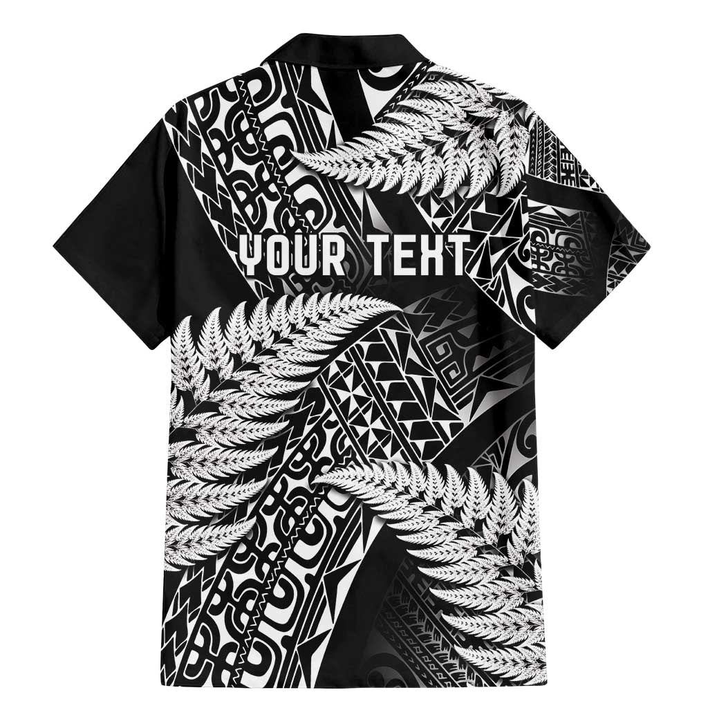 New Zealand Rugby Pacific Personalised Family Matching Mermaid Dress and Hawaiian Shirt All Black Maori Pasifika Fern Pattern LT9 - Polynesian Pride