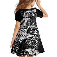 New Zealand Rugby Pacific Personalised Family Matching Off Shoulder Maxi Dress and Hawaiian Shirt All Black Maori Pasifika Fern Pattern LT9 - Polynesian Pride