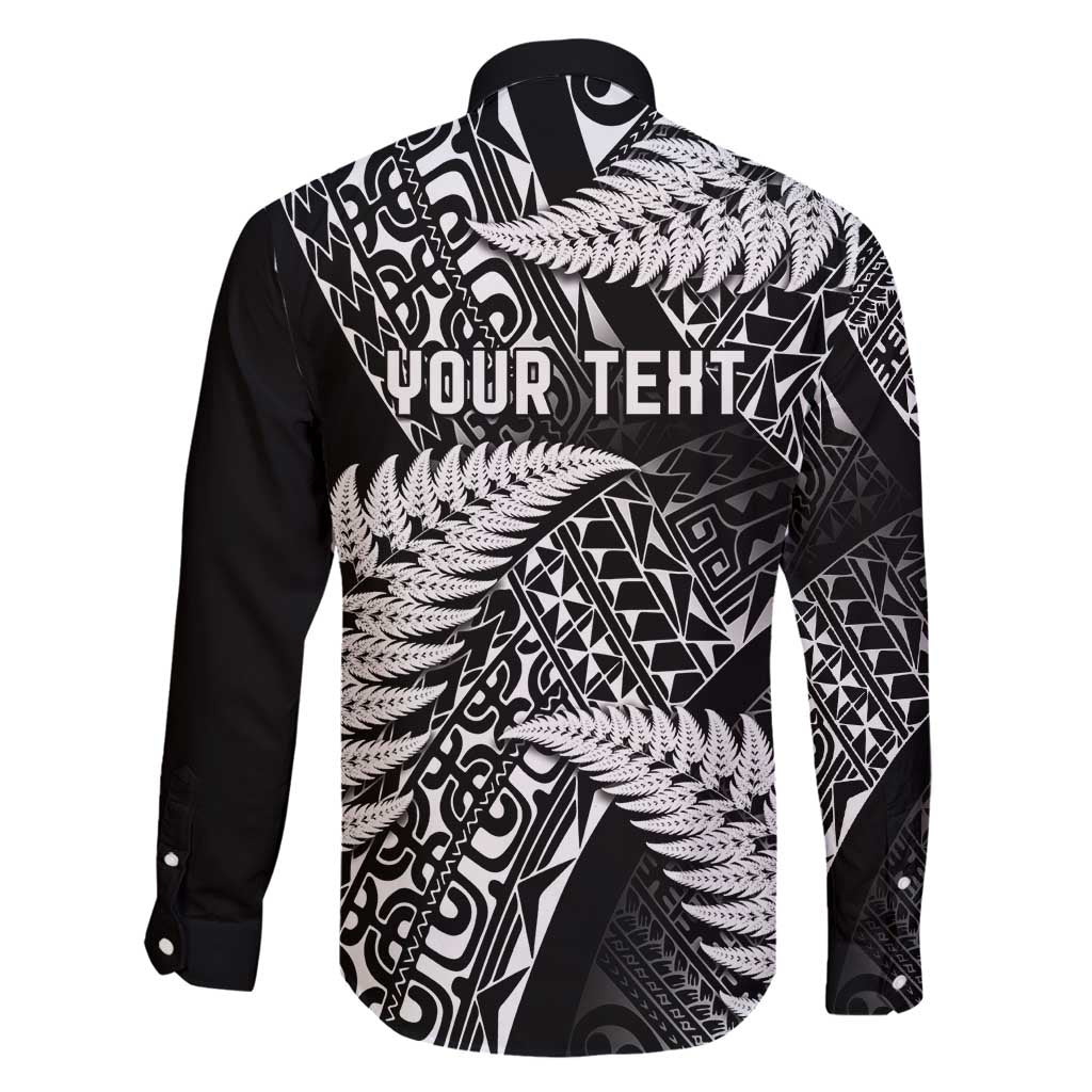 New Zealand Rugby Pacific Personalised Family Matching Off Shoulder Maxi Dress and Hawaiian Shirt All Black Maori Pasifika Fern Pattern LT9 - Polynesian Pride