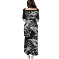 New Zealand Rugby Pacific Personalised Family Matching Puletasi and Hawaiian Shirt All Black Maori Pasifika Fern Pattern LT9 - Polynesian Pride