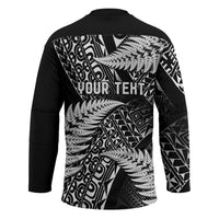 New Zealand Rugby Pacific Personalised Hockey Jersey All Black Maori Pasifika Fern Pattern LT9 - Polynesian Pride