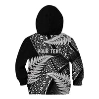 New Zealand Rugby Pacific Personalised Kid Hoodie All Black Maori Pasifika Fern Pattern LT9 - Polynesian Pride