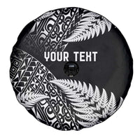 New Zealand Rugby Pacific Personalised Spare Tire Cover All Black Maori Pasifika Fern Pattern LT9 - Polynesian Pride