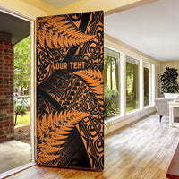 New Zealand Rugby Pacific Personalised Door Cover All Gold Maori Pasifika Fern Pattern LT9 - Polynesian Pride