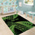 New Zealand Rugby Pacific Personalised Area Rug All Lime Maori Pasifika Fern Pattern